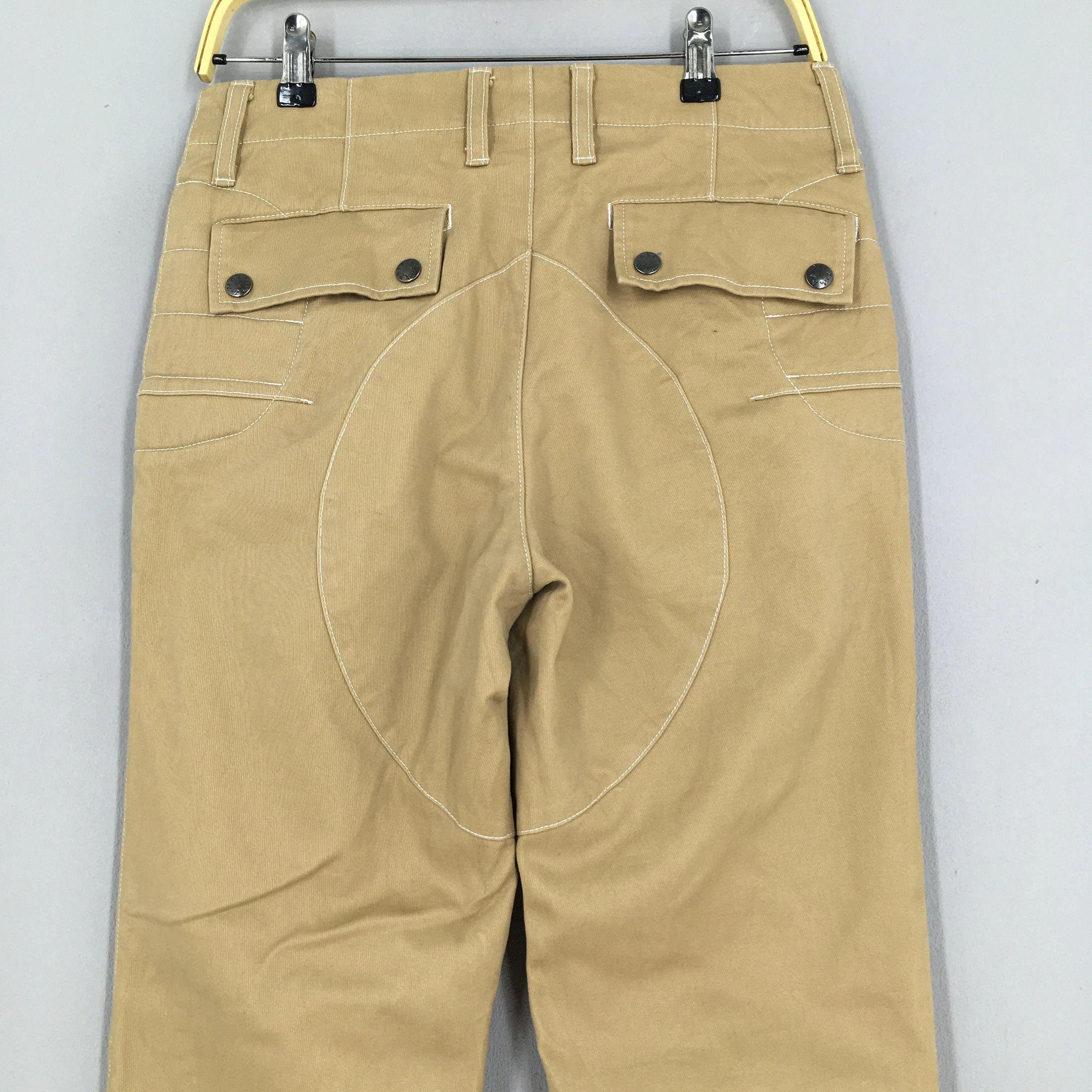 Max Fritz Japan Cargo Pants Beige Skinny Fit Size 30x33.5