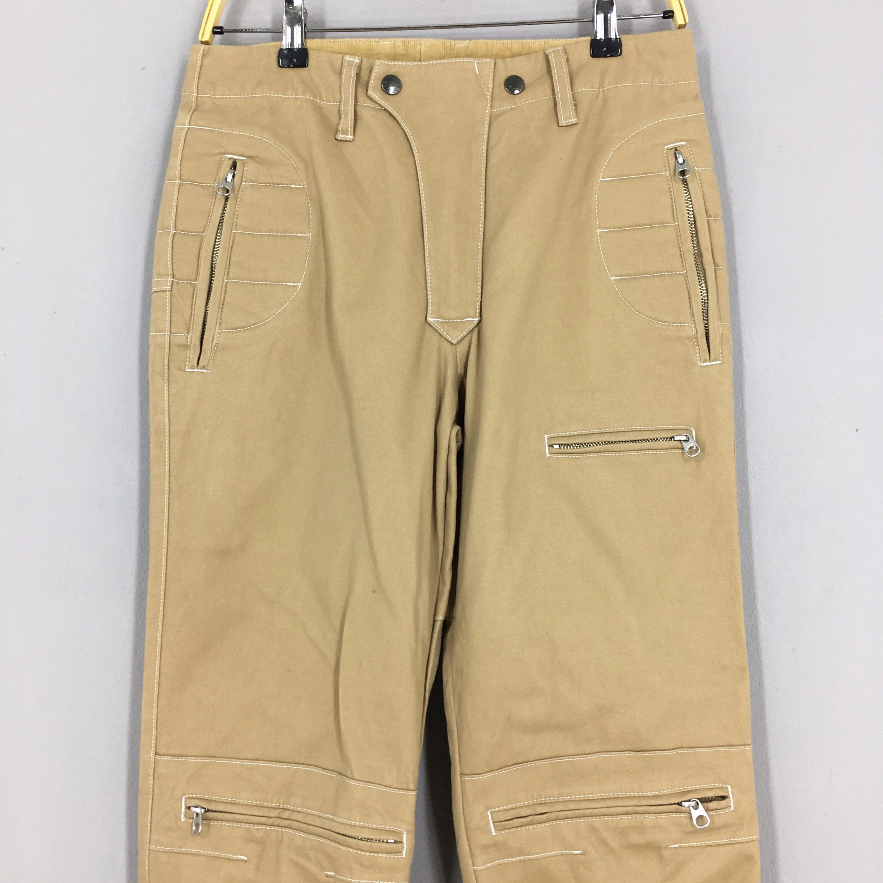 Max Fritz Japan Cargo Pants Beige Skinny Fit Size 30x33.5