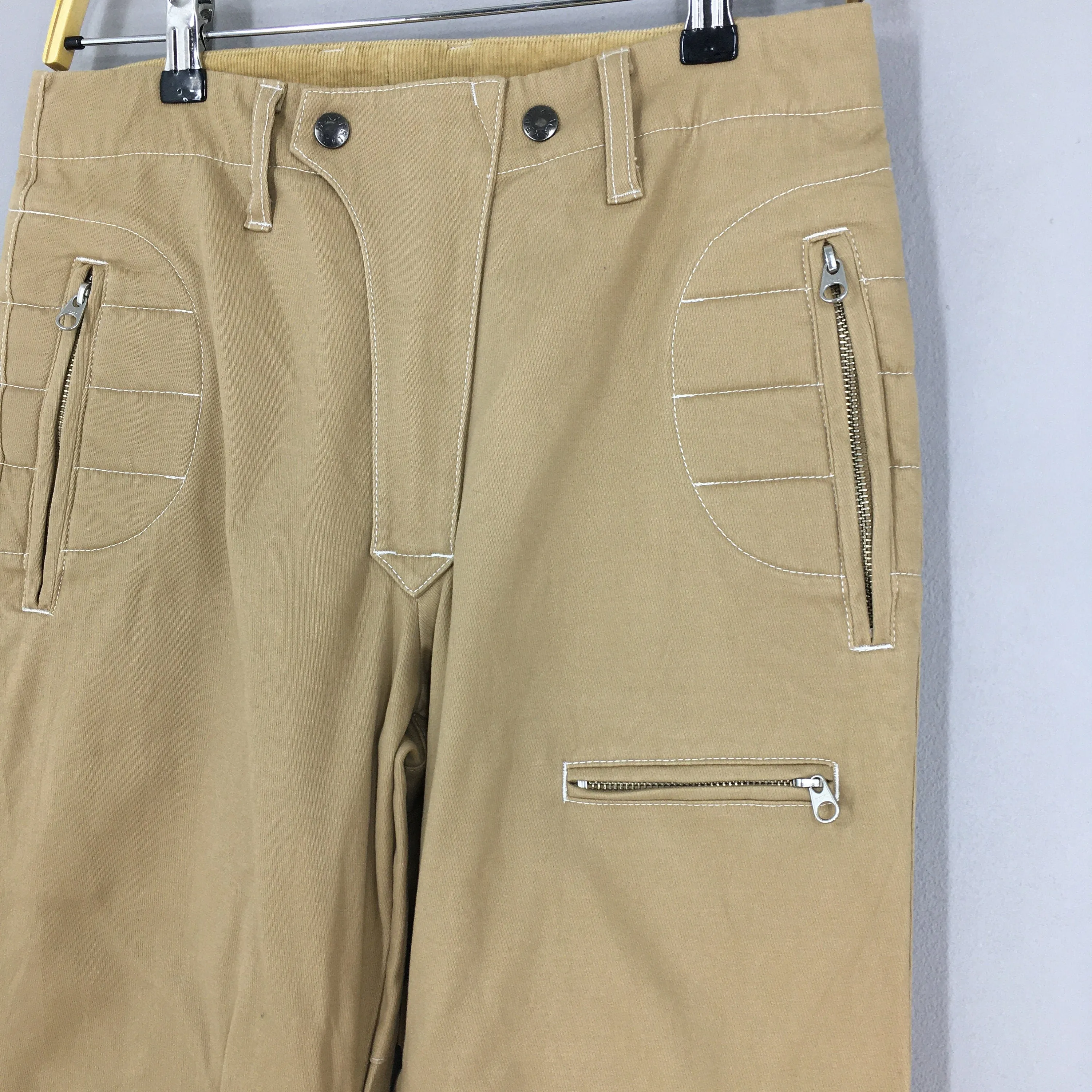 Max Fritz Japan Cargo Pants Beige Skinny Fit Size 30x33.5