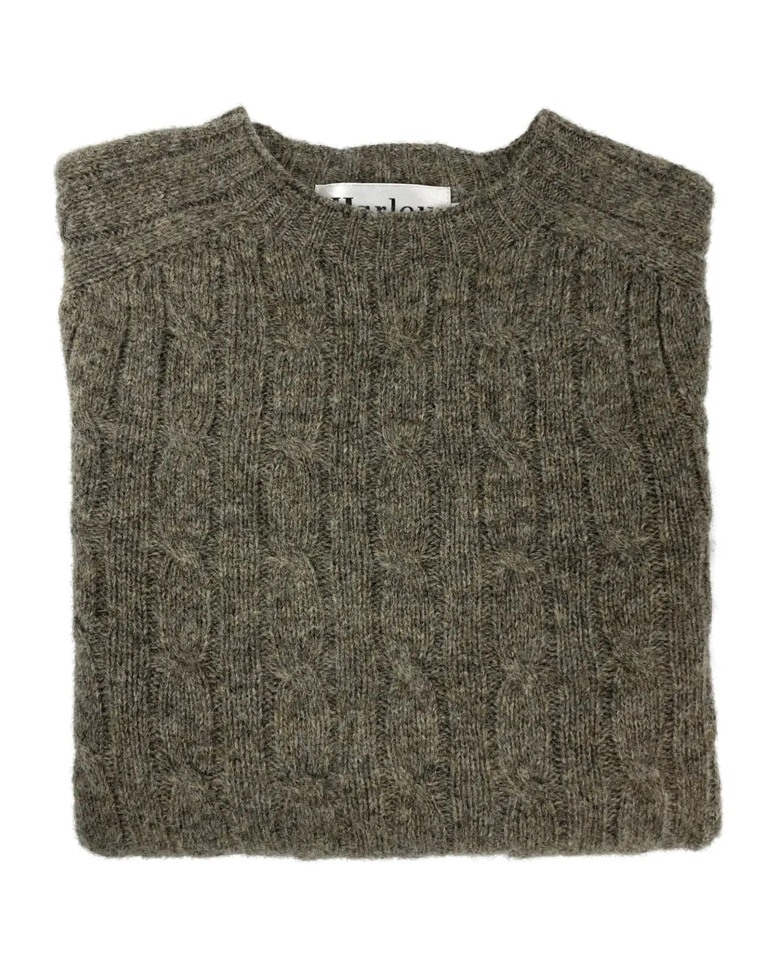 Mens Knitted Crew Neck Jumper (M3233/7) - Oyster