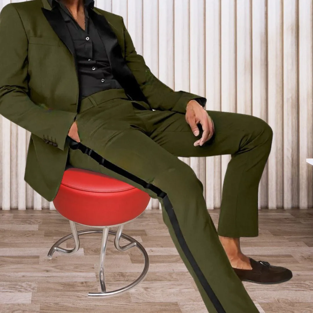 Mens SlimFit Trendy Groom Tuxedo Suit