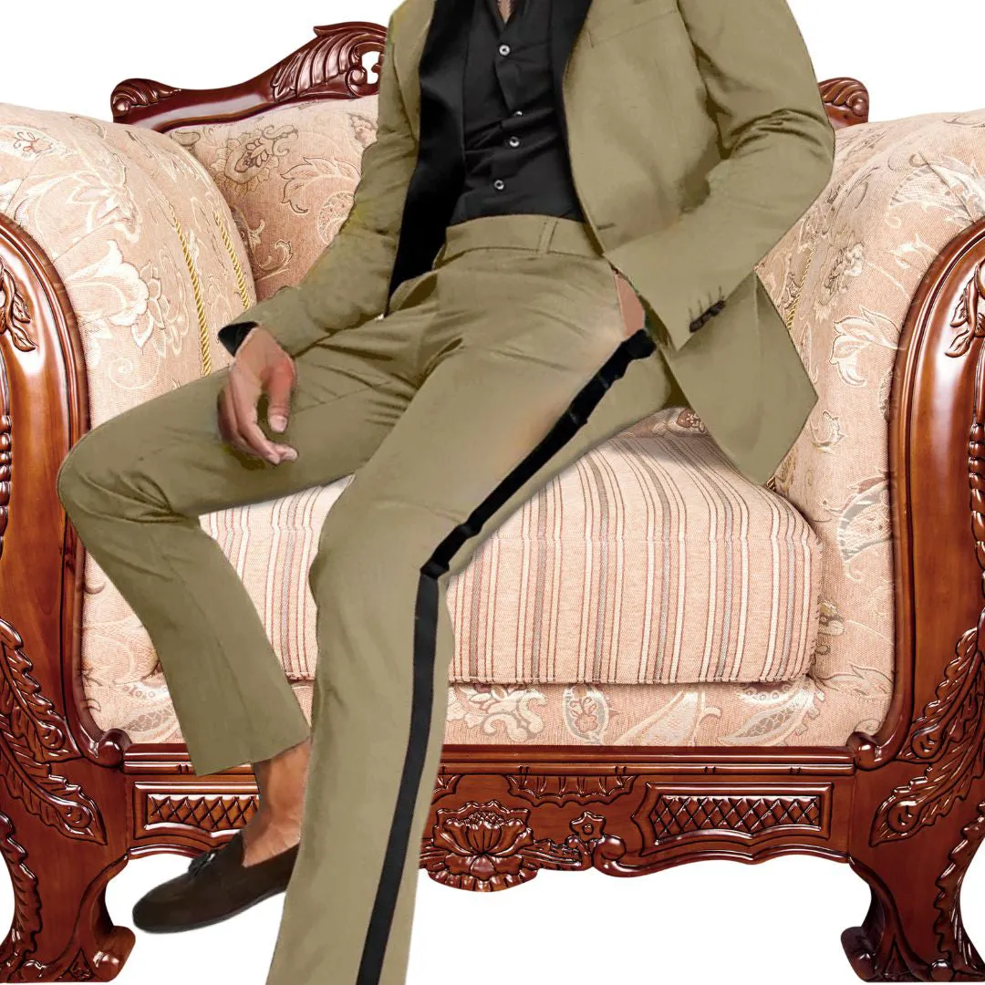 Mens SlimFit Trendy Groom Tuxedo Suit