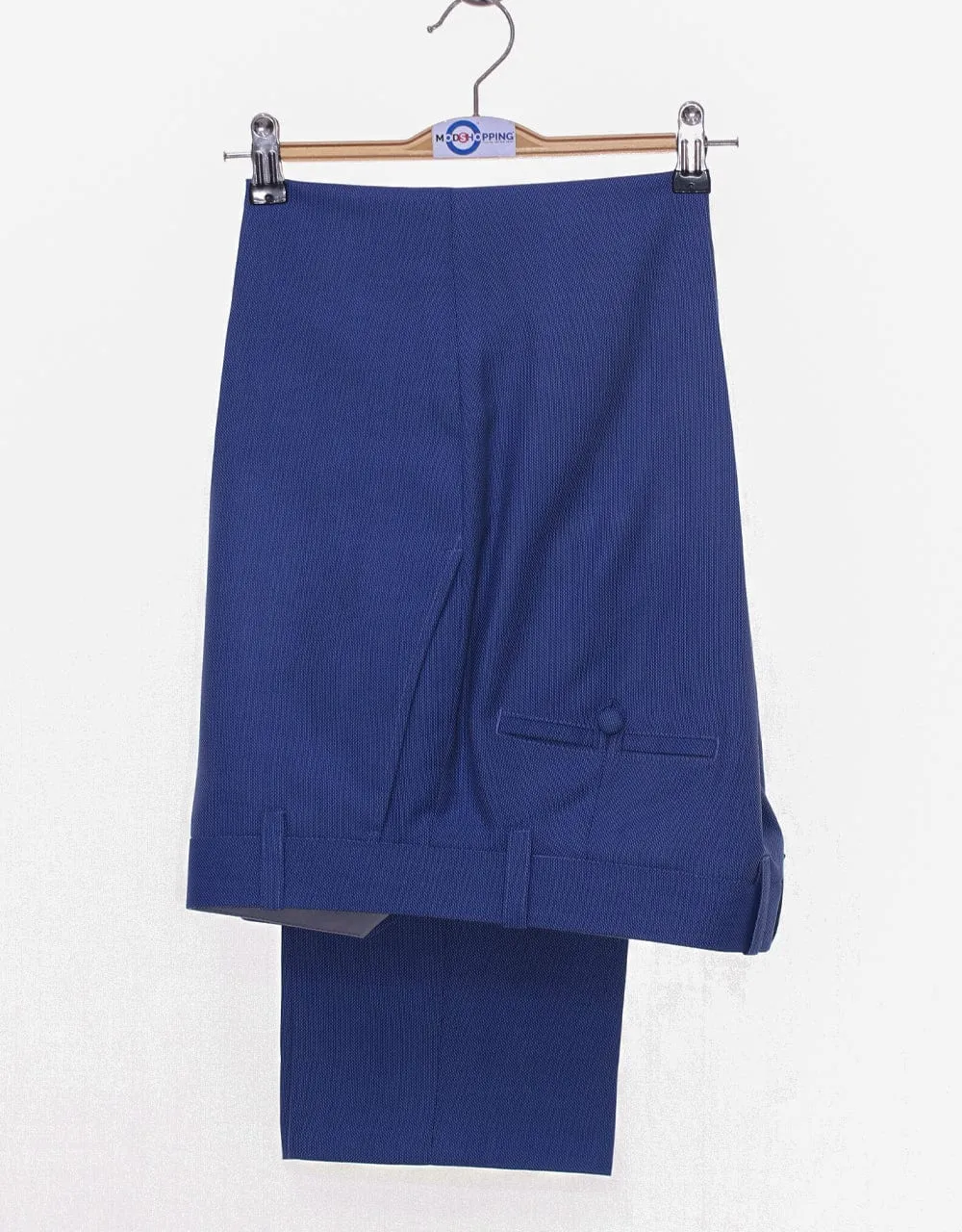 Navy Blue Birdseye Suit
