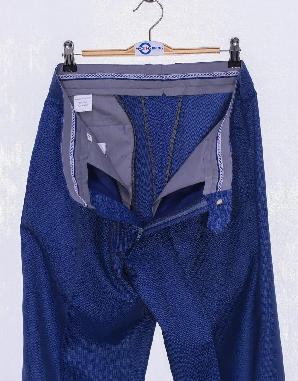 Navy Blue Birdseye Suit