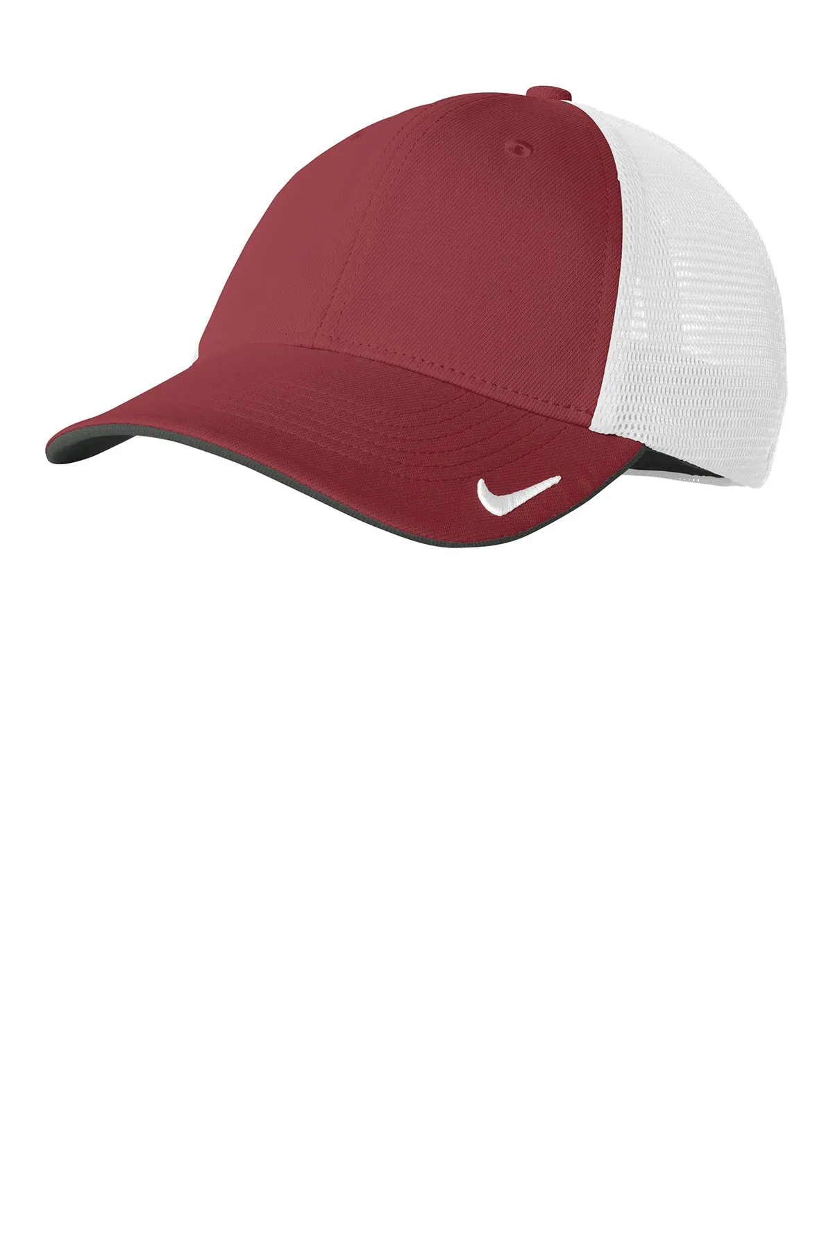Nike DriFIT Mesh Back Custom Caps, Team Red/ White