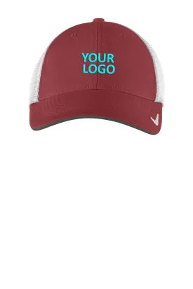 Nike DriFIT Mesh Back Custom Caps, Team Red/ White