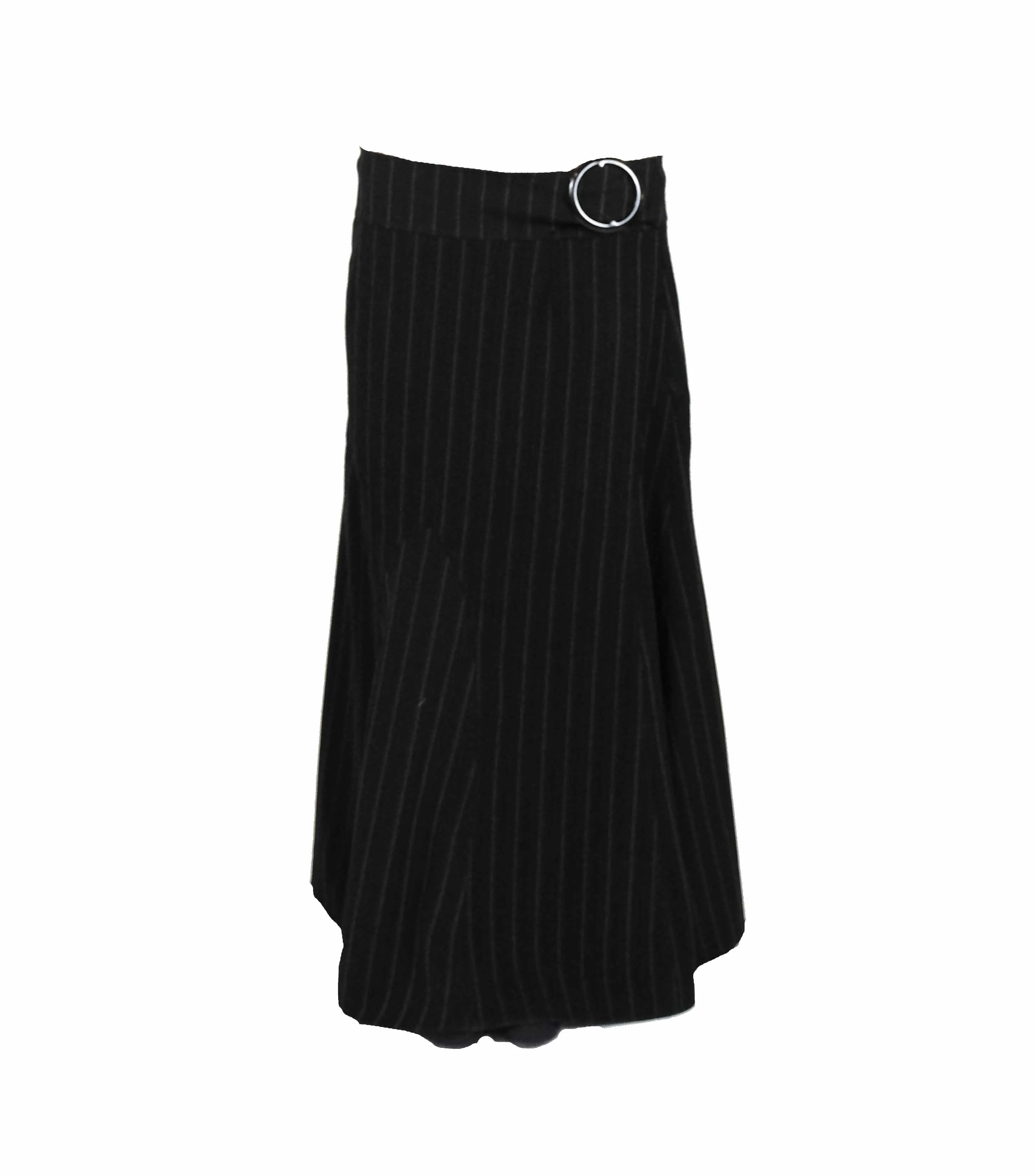 Noir Pinstripe Maxi Skirt (Small)