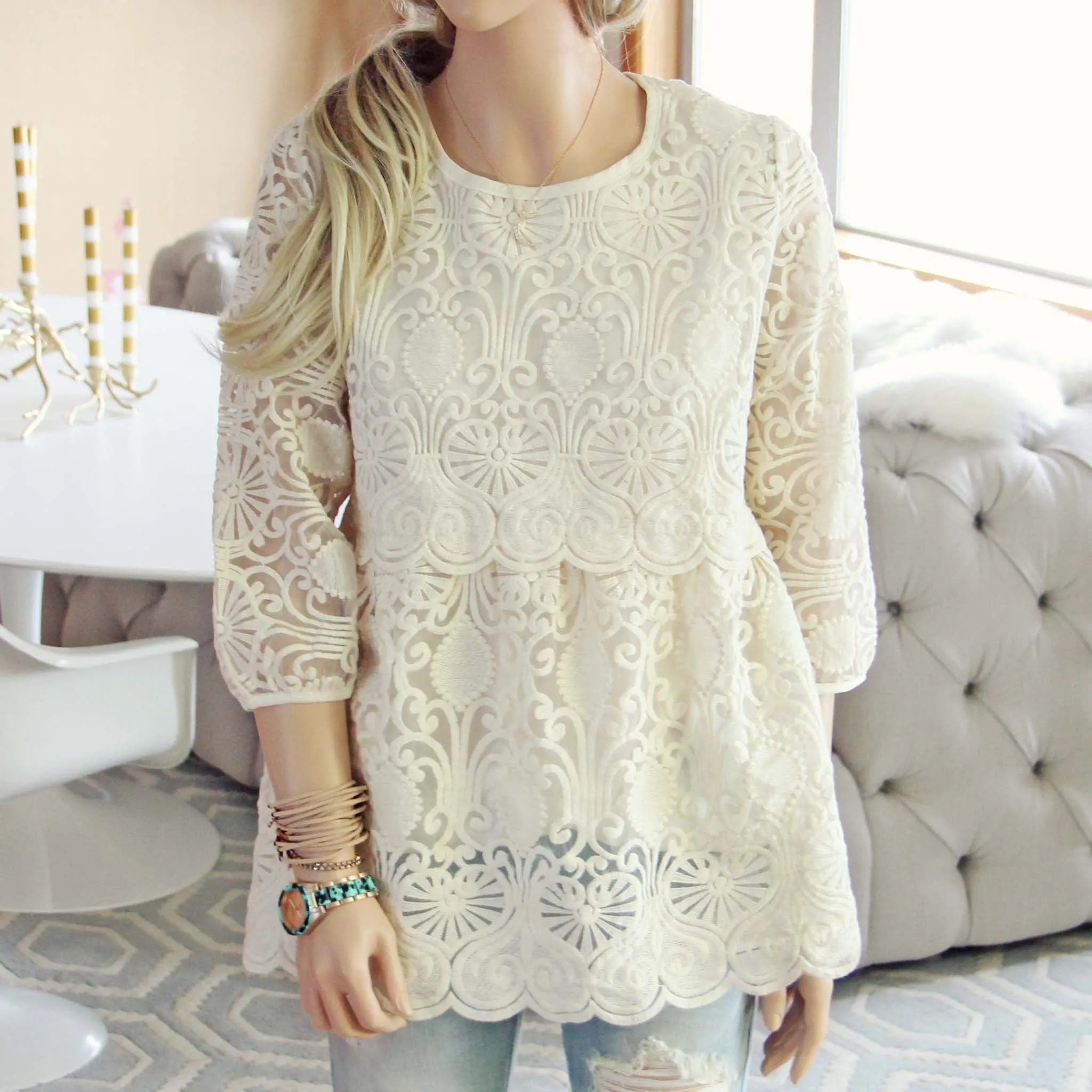 Nordic Lace Blouse