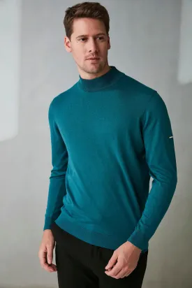 Peacock Silk and Cashmere Utku Fisherman Men's Knitwear