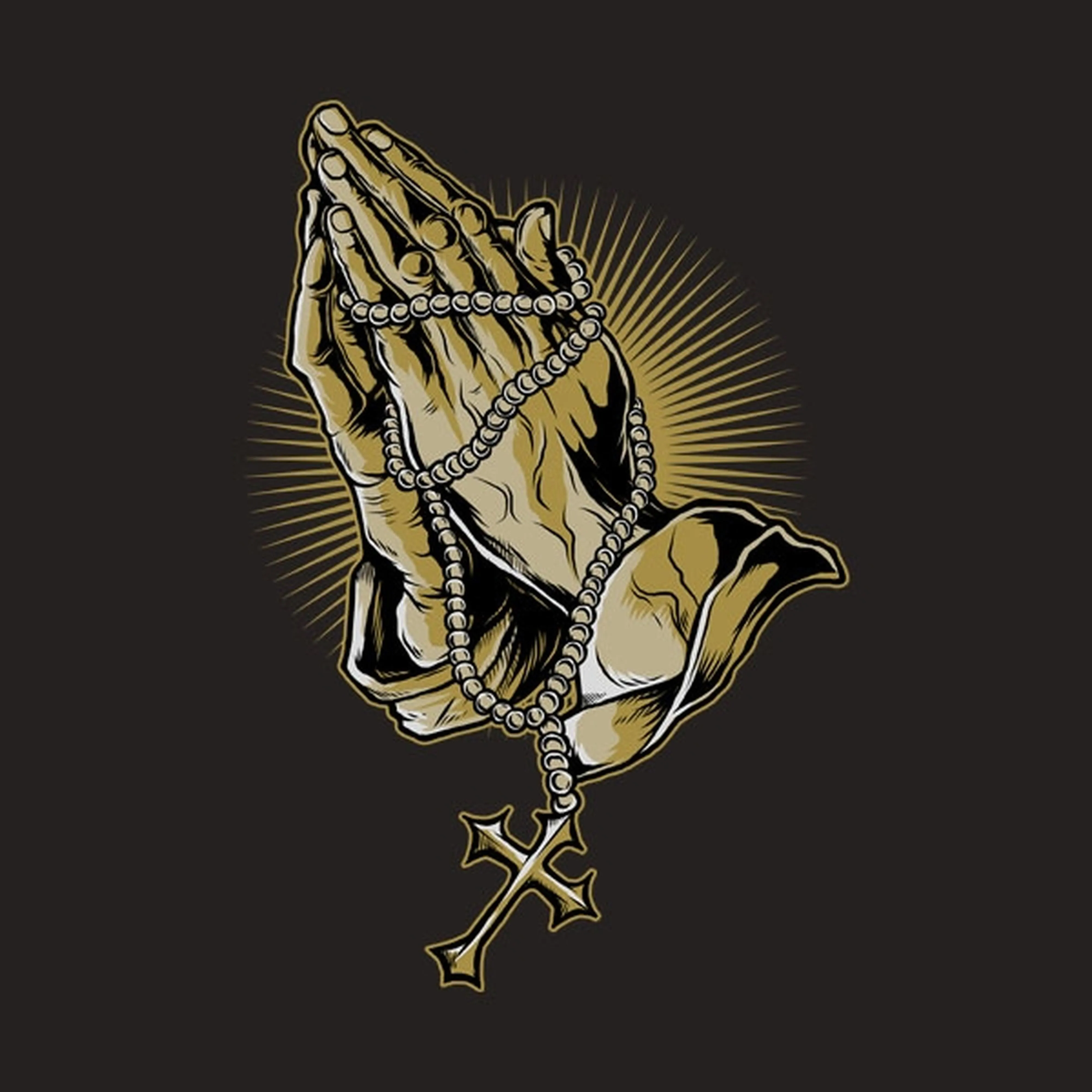 Praying hands - T-shirt