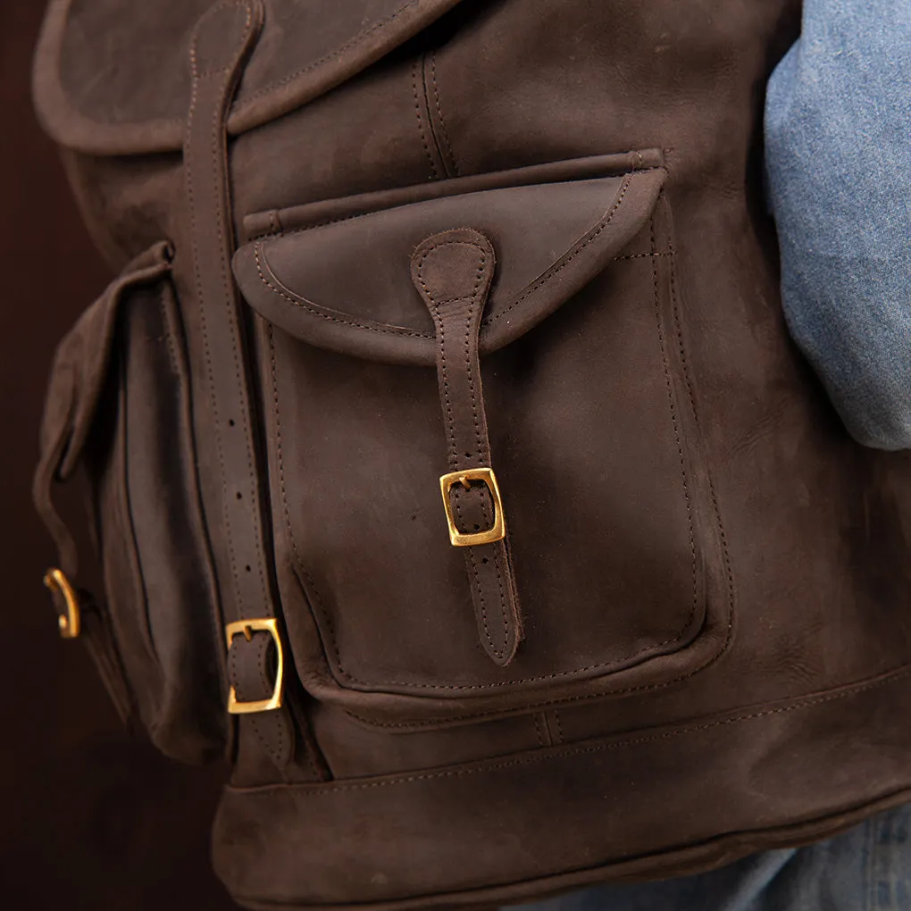 Pull-up Leather Moshi Backpack