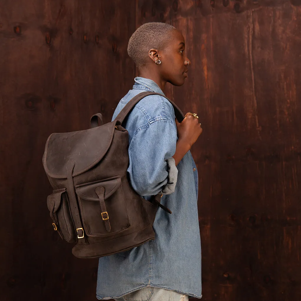 Pull-up Leather Moshi Backpack