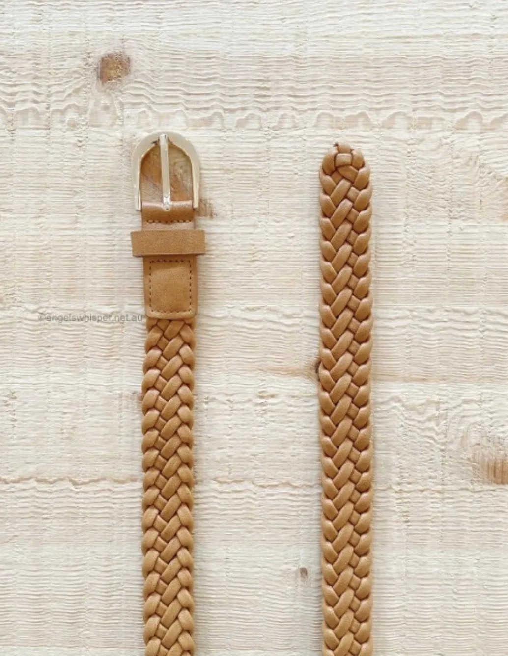 Rosamonde Braided Belt - Tan