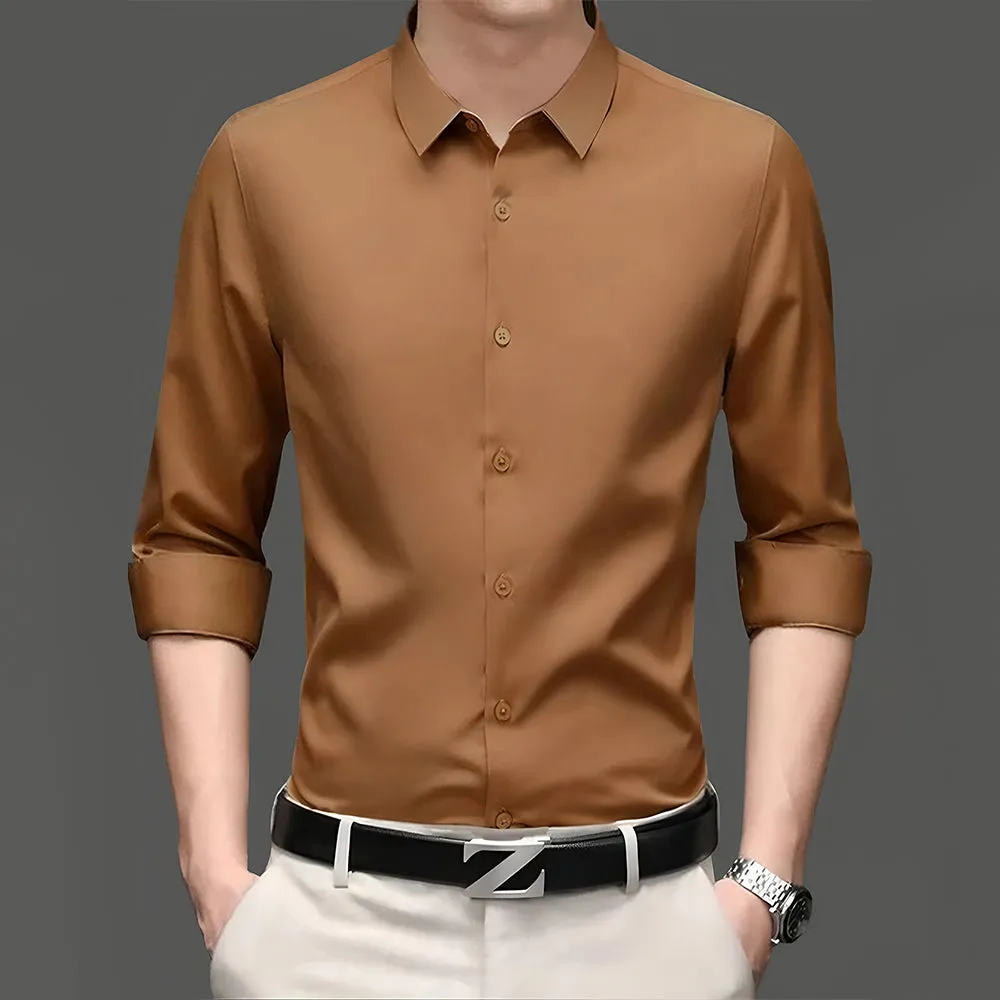 Satin (Shining) Party Wear Brown