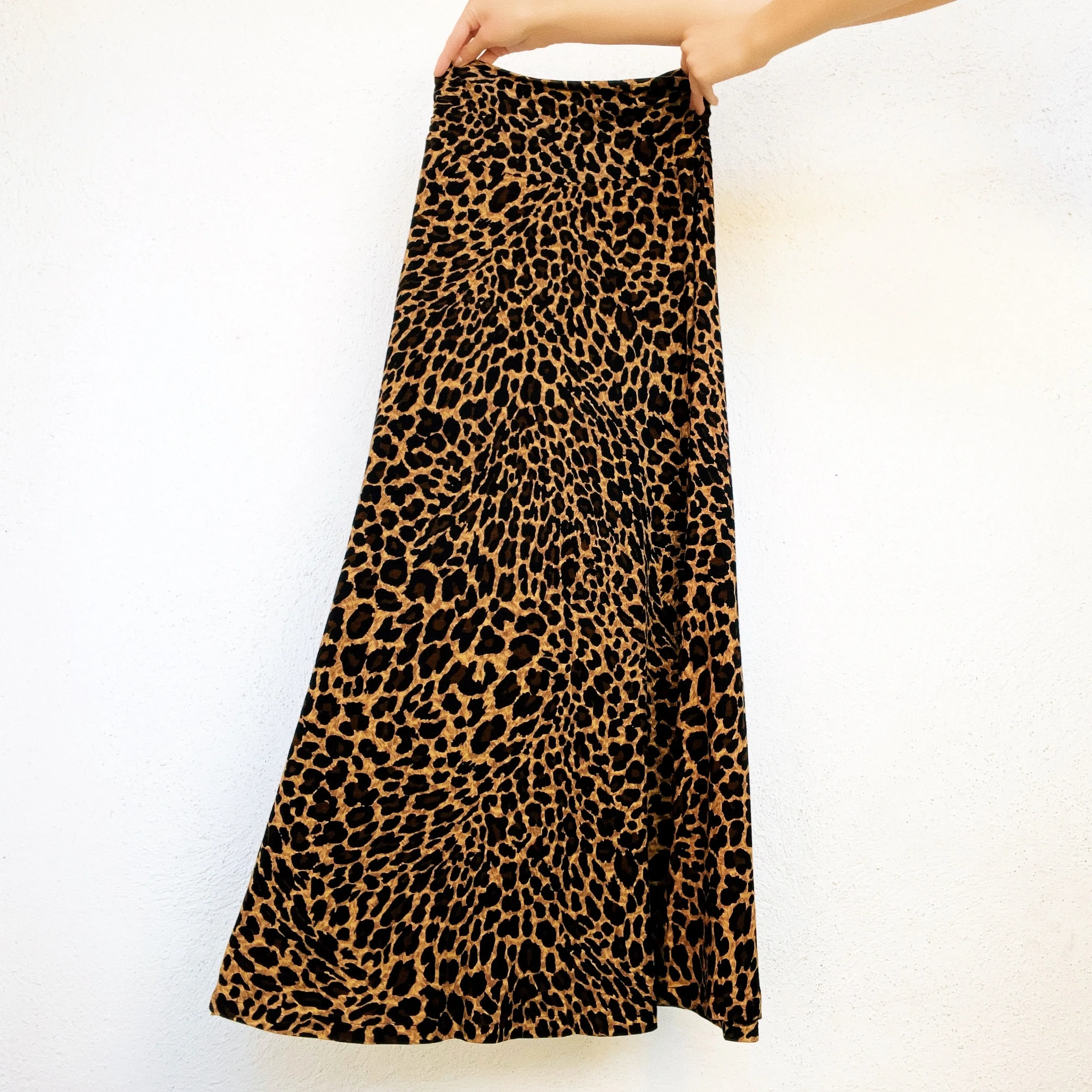 Slinky Leopard Maxi Skirt (XS/S)