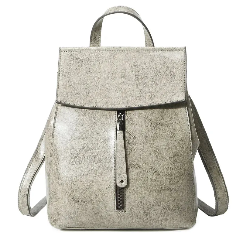 Split Leather Women Vintage Backpack