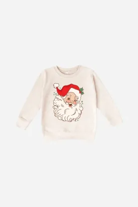 The Babe Co. Vintage Santa Toddler/Youth Sweatshirt