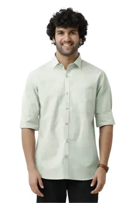 Tuscany - Gray Green Formal Shirts for Men | Ariser