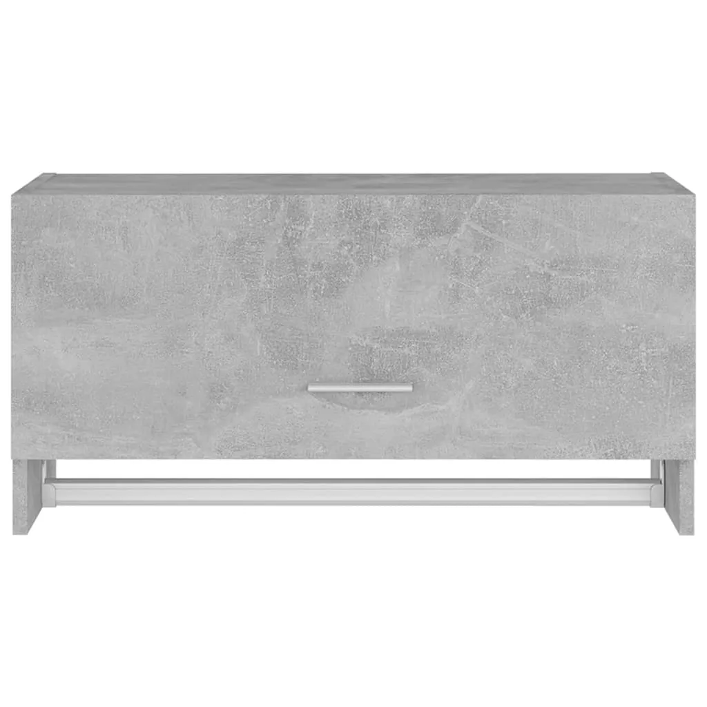 vidaXL Wardrobe Concrete Grey 70x32.5x35 cm Engineered Wood