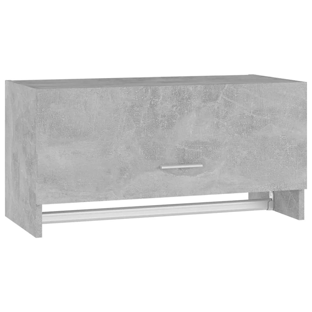 vidaXL Wardrobe Concrete Grey 70x32.5x35 cm Engineered Wood