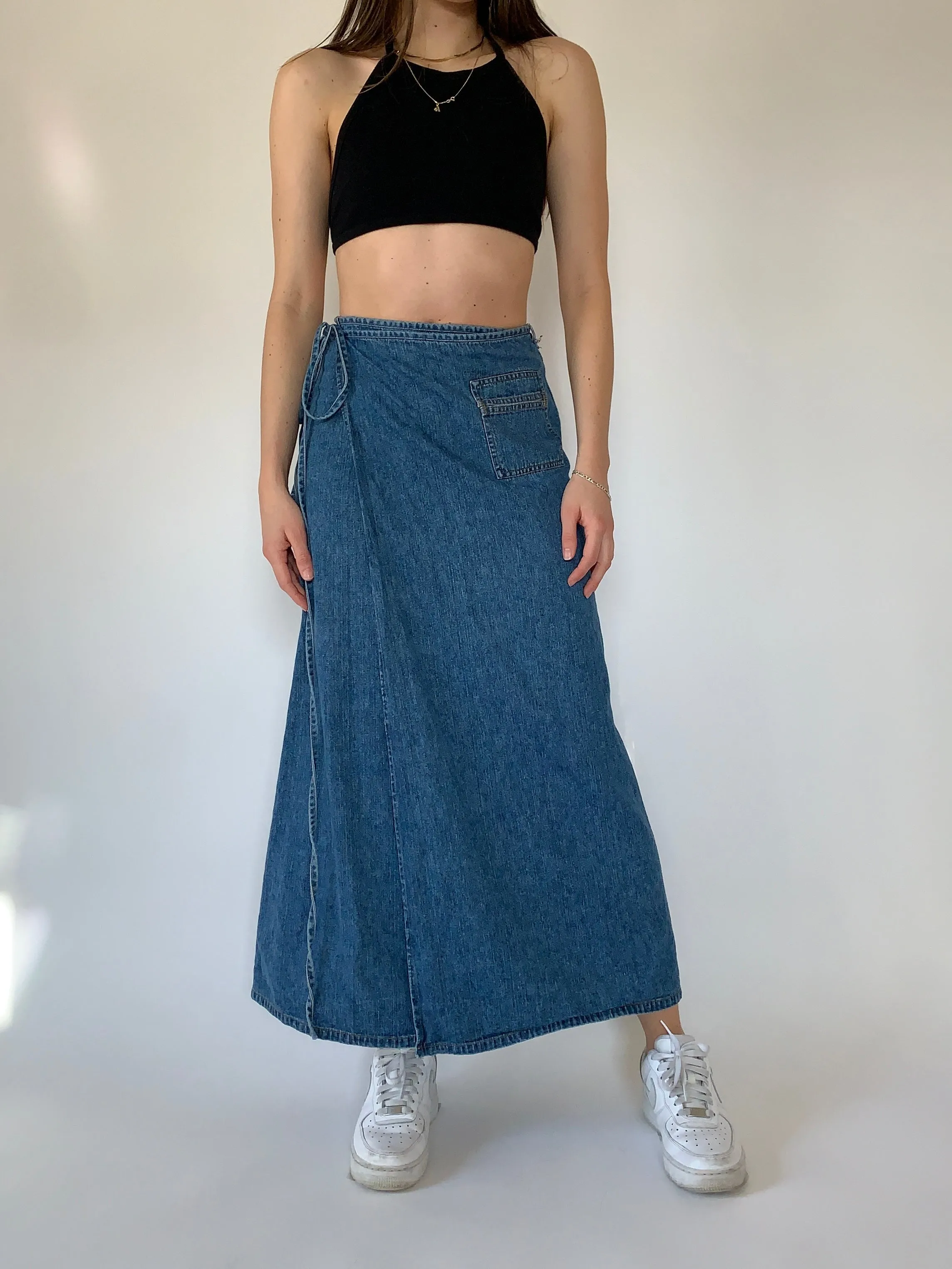 Vintage 1990s Denim Maxi