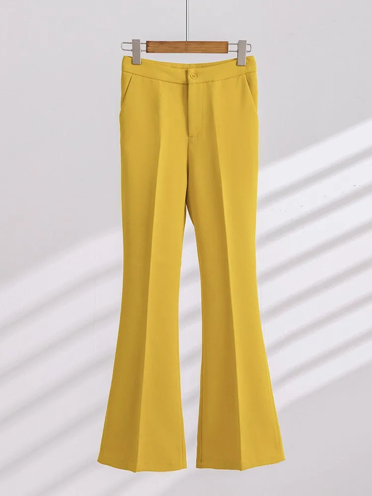 Women Pant Suit Formal Office Ladies Business Work Wear 2 Piece Set Female
