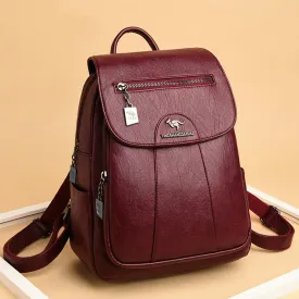 Women Soft Leather Backpacks