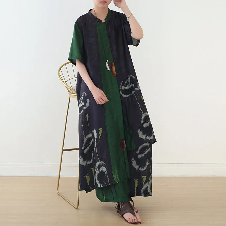 Women Summer Suits Loose Women Wide Legs ATM962317