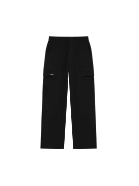 Womens DNA Double Jersey Cargo Trousers—black